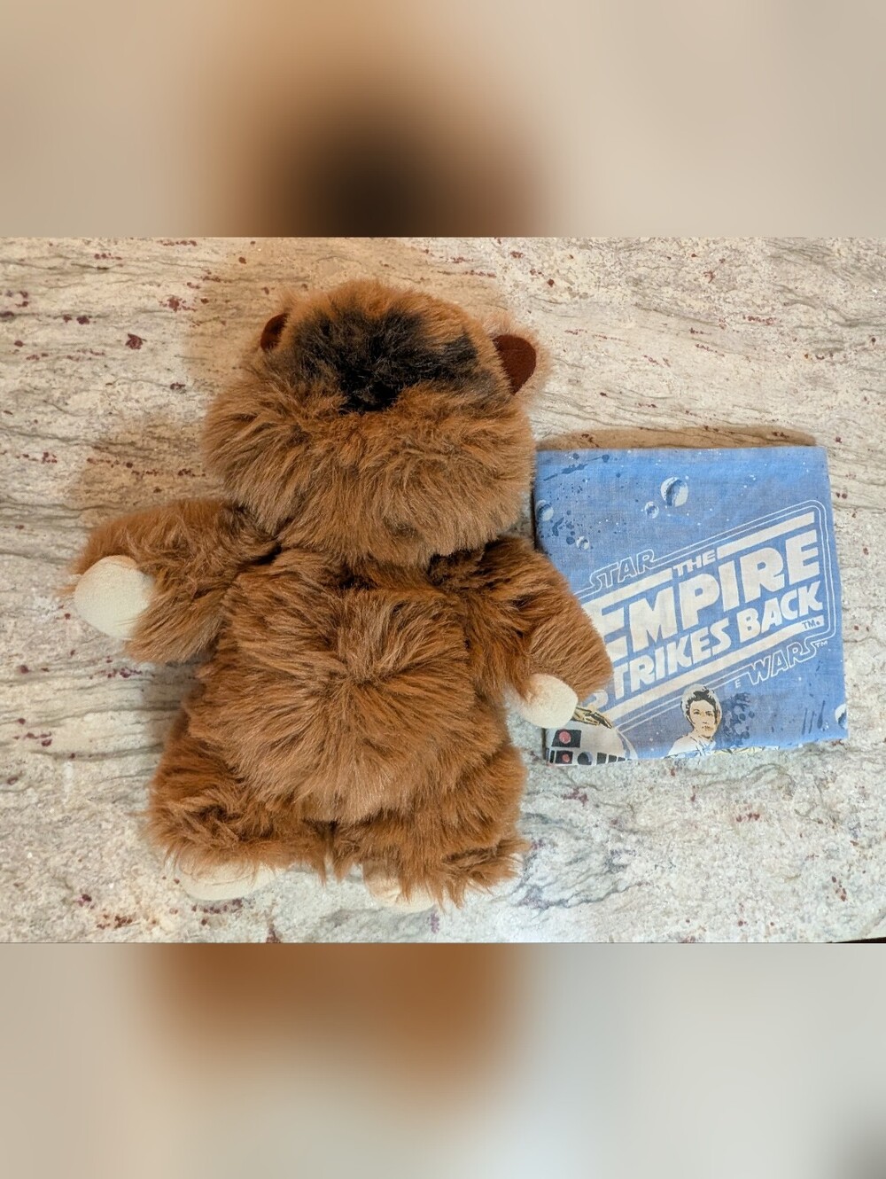 Star Wars 83' Ewok Plush Brown & 79' Pillow Cs 2 Sided Blue Empire Strikes Back